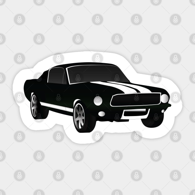 FF Ford Mustang Sticker by kindacoolbutnotreally